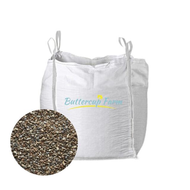 10-25mm Grey - Cream Mottled Pebbles - Premium Aggregate Bulk Bag - 850 kilos