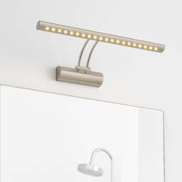 CGC Lighting Kat 4W LED Chrome Wall Light with Switch Chrome Chrome Height: 17.5 cm Width: 40.5 cm Diameter: 5.2cm
