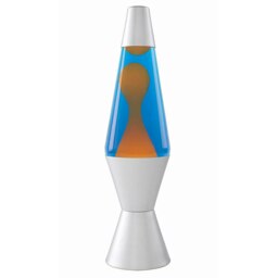 "Original Lava Lamp, Orange & Blue LAVA Lamp, Kids Bedroom Lighting, 14.5"" Tall"