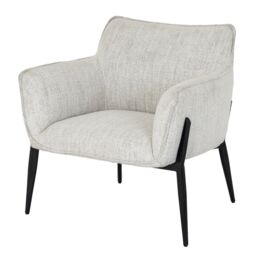 Zephra Indoor Occasional Chair - Metal - L67 x W79 x H78 cm - White