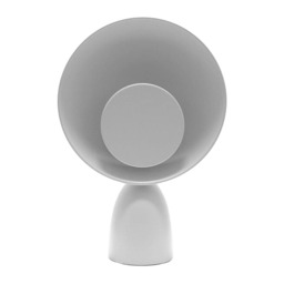 ValueLights Saffy Matte Grey Metal Integrated LED Metallic Shade Table Lamp