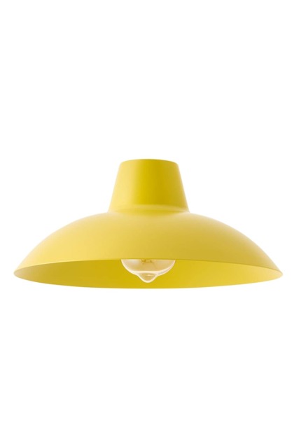 ValueLights Civic Yellow Easy Fit Ceiling Pendant Shade and Bulb