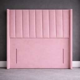 Wing Panel Floorstanding 5FT Kingsize Pink Conison 54inch Headboard