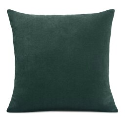 Plain Chenille Velvet 45cm x 45cm Green Cushion Set of 4 Green 45cm x 45cm x 10cm 4