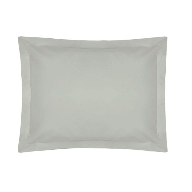 Belledorm Egyptian Cotton Oxford Pillowcase - Platinum - 75cm x 50cm Grey