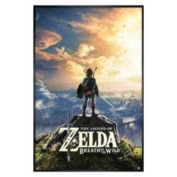Gloss Black Framed The Legend Of Zelda: Breath Of The Wild Sunset Maxi Poster Multi