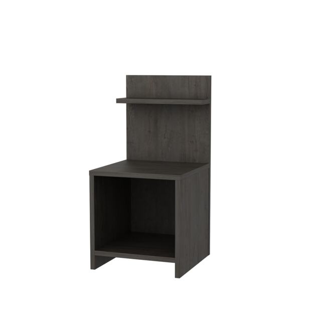Decorotika Ullman Nightstand with Open Shelves - 35.5 cm W x 72 cm H x 37.3 cm D