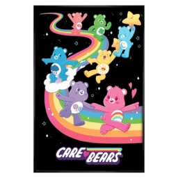 Gloss Black Framed Care Bears We Love Rainbows Maxi Poster Multi