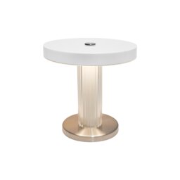 Nordlux Trezzi Indoor Table Battery Light White Metal Solar Intergrated LED Sensor 3-Level Dimming, IP20