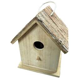 Hill Interiors Rustic Wild Bird House White White/Brown 1