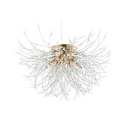 Living and Home Sputnik Flush Mount Ceiling Light - Gold