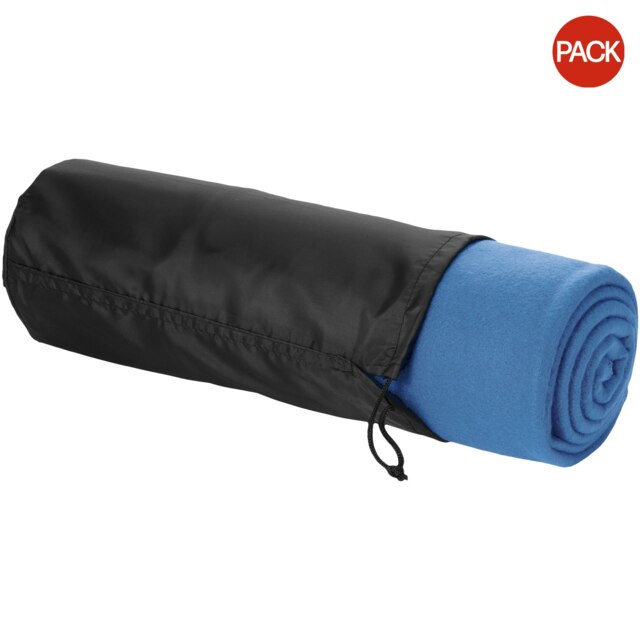Bullet Huggy Blanket And Pouch (Pack of 2) - Process Blue - 150 x 120 cm