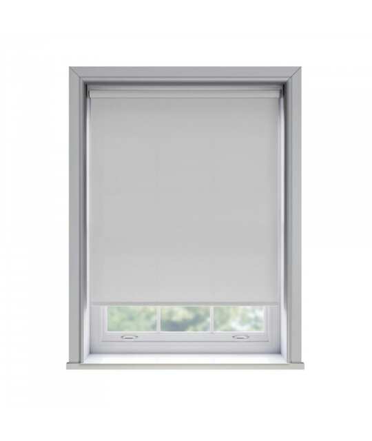 155cm No Drill White Thermal Blackout Roller Blind (170cm Drop) White