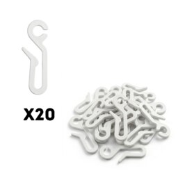 Shower Curtain Hooks (Pack of 20)