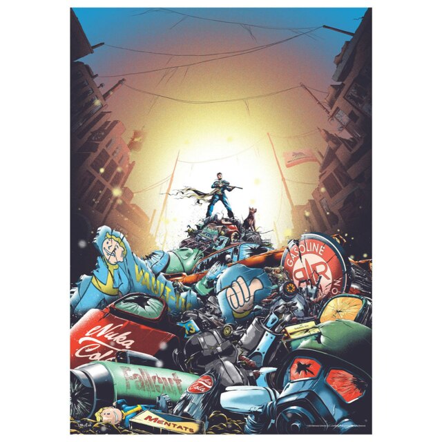 Fallout Limited Edition Power Armour Helmet A3 Art Print