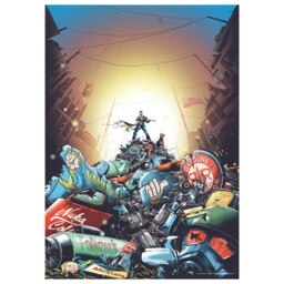 Fallout Limited Edition Power Armour Helmet A3 Art Print