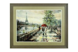 City Framed Paris Wall Art 90x70cm Multi