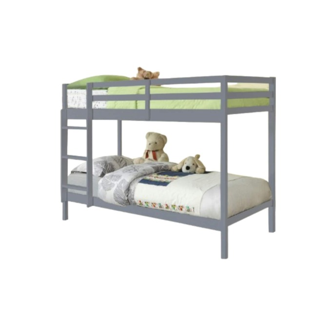 3ft Single Wooden Bunk Bed In Grey