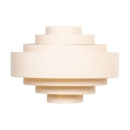 ValueLights Sette Textured Cream Tiered Ceiling Pendant Shade Cream