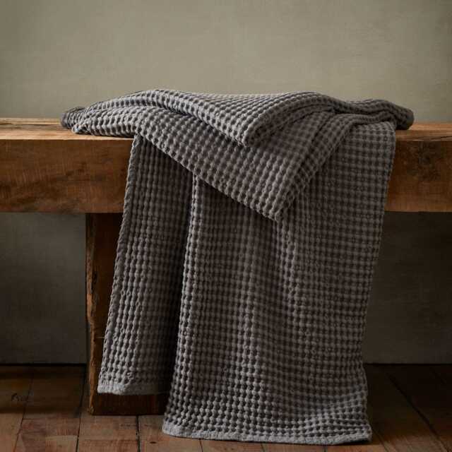 Pineapple Elephant Jaipur Chunky Waffle Cotton Blanket Throw