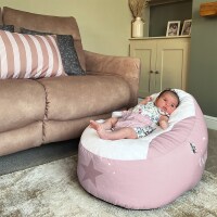 rucomfy Wish Upon a Star Gaga Baby Bean Bag - Soft Newborn Seat