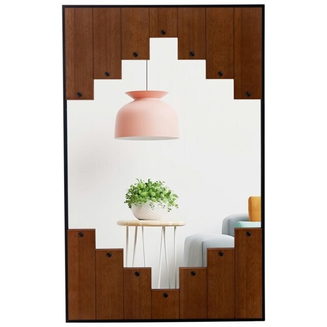 COSTWAY Decoration Rectangle Wall Mirror Makeup Vanity Mirror Black