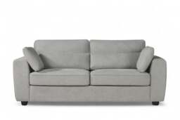 Light Grey Chenille Fabric 3 Seater Sofa ALFIE