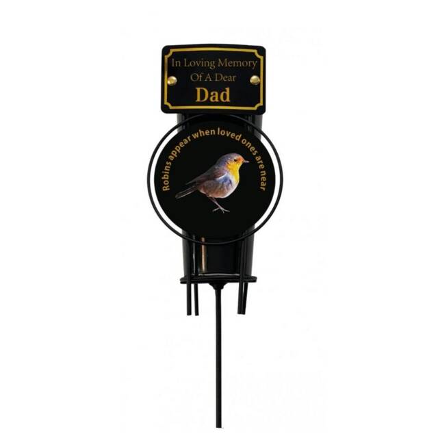 David Fischhoff Memorial Grave Robin Spike Flower Vase Dad