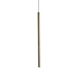 Look 40cm Slim Pendant Ceiling Light Brass 1x LED 220lm 3000K
