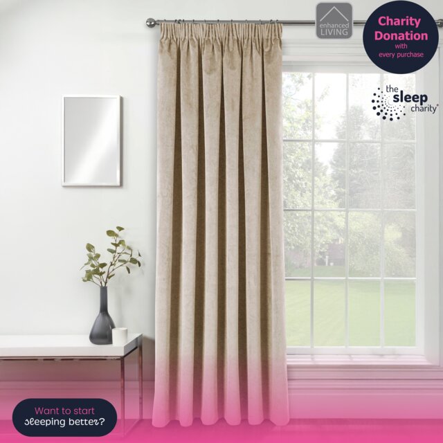 Cream Velvet, Supersoft, Blackout, Thermal (SINGLE) Door Curtain with Tape Top - 66 x 84 inch (168x214cm)