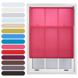 230cm Wide Daylight Roller Blind 165cm Drop Pink Fuchsia