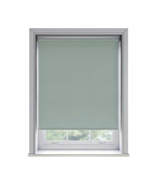 180cm No Drill Duck Egg Blue Thermal Blackout Roller Blind (170cm Drop) Blue