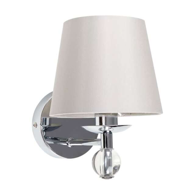 ValueLights Bryantt Silver Indoor Wall Light