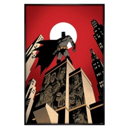 Gloss Black Framed Batman (Villain Skyline) Maxi Poster Multi