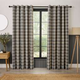 Curtina Everett Eyelet Curtains Grey