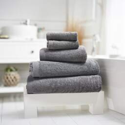 Egyptian Cotton Spa Quality Absorbent Soft & Premium Comfort Bathroom Towels Grey Grey
