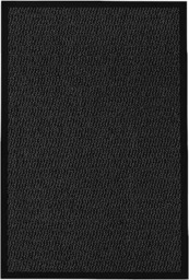 KAV Door Mat Dirt Trapper - Durable Indoor Non-Slip Barrier Mats - Super Absorbent Rugs for Home, Office (Black, 120cm x 180cm)