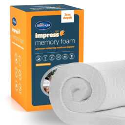 Silentnight Impress Memory Foam Mattress Topper, 7cm Deep