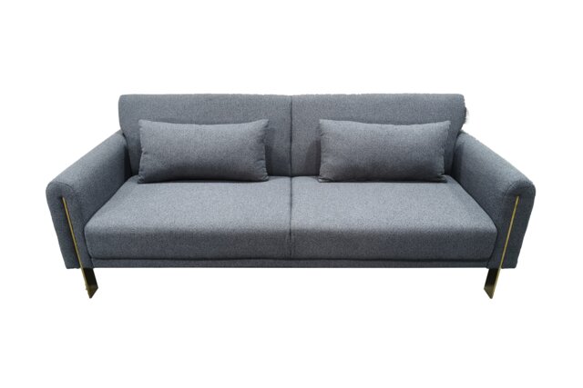 Como 2 Seater Sofa Bed in Grey or Silver Grey One Size
