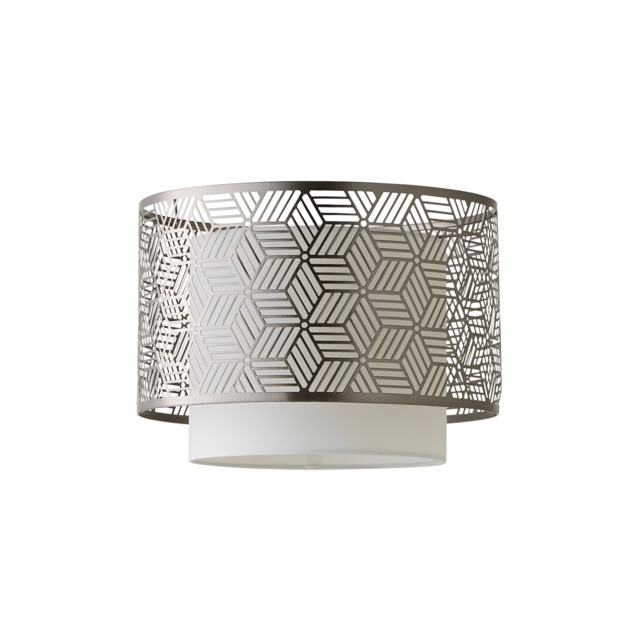 ValueLights Eugene Grey Ceiling Pendant Light Shade and Bulb