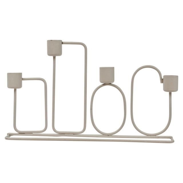 16cm Metal Candle Holder Holds Up To 4 Candles Dinner Centrepiece Or Home Decor Cream Cream 16cm 1