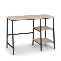 Signature Camden Desk in Black and Sonoma Oak