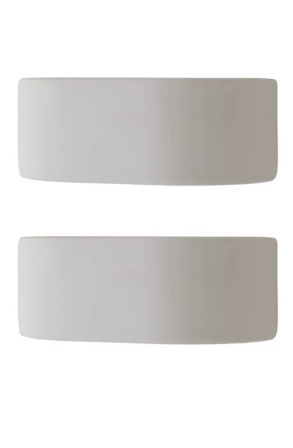 ValueLights Pair Ceramic Paint Me White Indoor Wall Lights