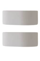 ValueLights Pair Ceramic Paint Me White Indoor Wall Lights