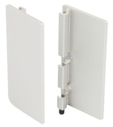 FittingsCo, Gola J Profile RightHand End Cover Cap for Handleless Kitchen Cabinets, Silver Anodised