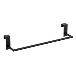 Cosmic Towel Wall Mounted Rail Elegant Design with Chrome Plated Black 38 cm