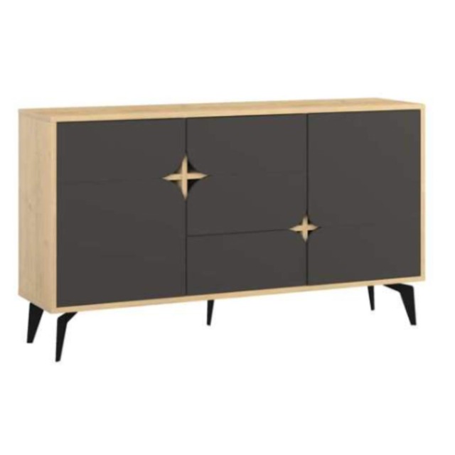 Decortie Spark Sideboard Cabinet 140cm Oak