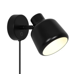 Nordlux Louella Indoor Wall light Black Metal Sensor E14 White Inner - Plug In or Mains Powered , IP20