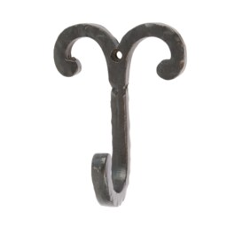Hammer & Tongs Wire Coat Hook - W70mm x H90mm - Black Black Black One Size