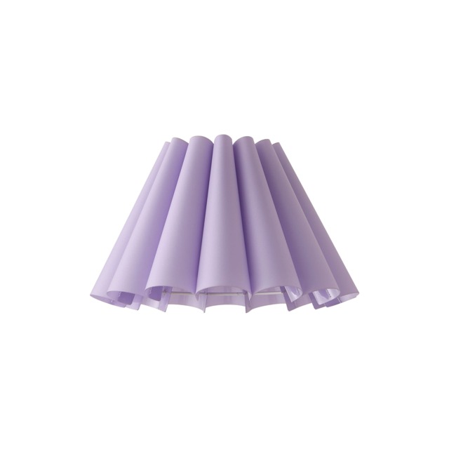 ValueLights Lauren Lilac Pleat Scallop Taper Ceiling Shade